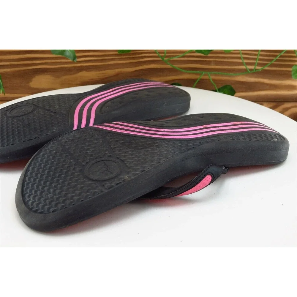 adidas Youth Girls Shoes Size 6 M Black Flip Flop Synthetic‎